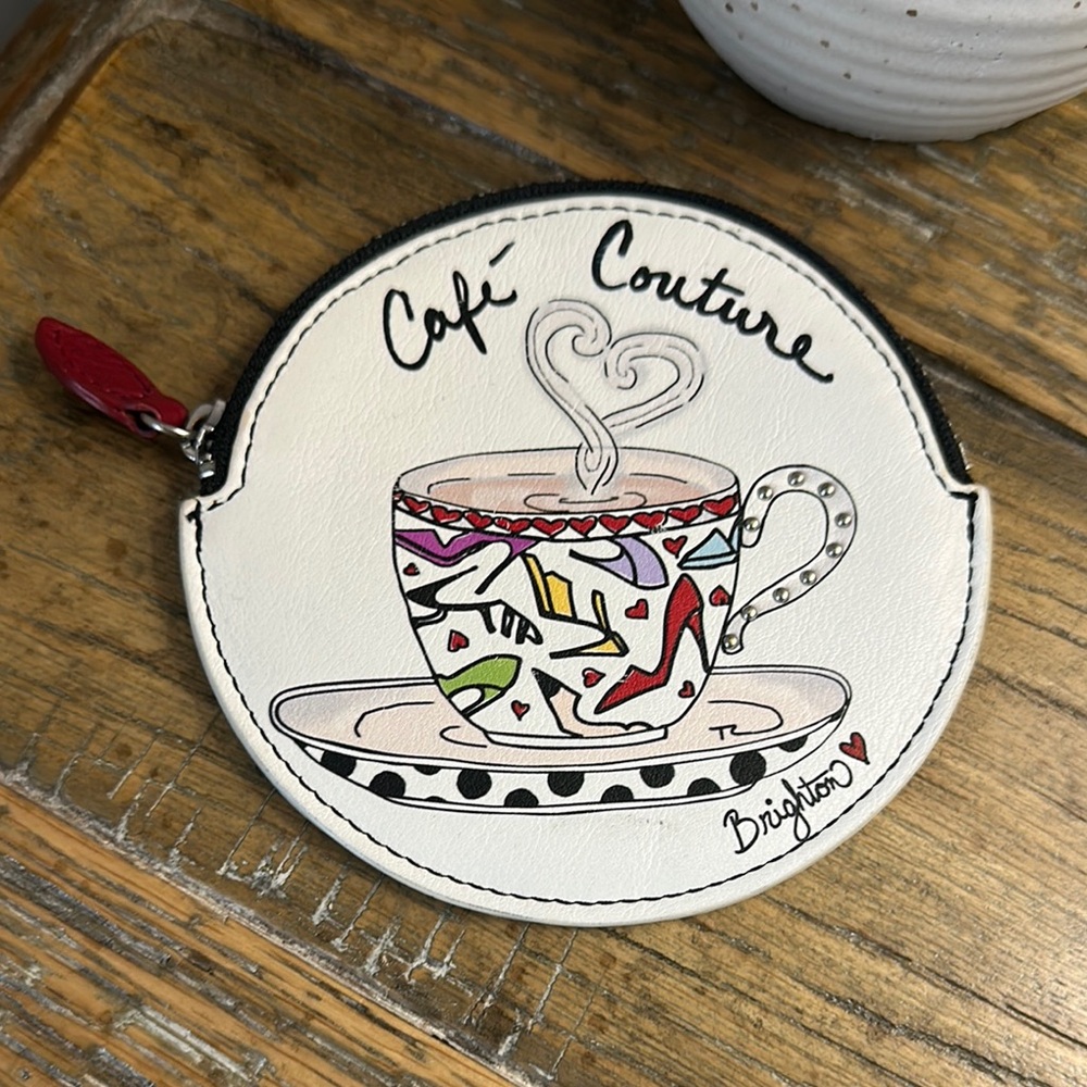 Brighton Café Couture White Coin Purse